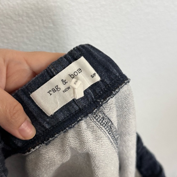 Rag & Bone Miramar Terry Shorts in Dark Blue Merest Wash Small - Picture 5 of 6